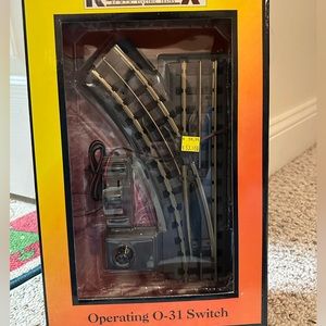 Rail King O Scale Real Trax O-31  Operating Left Hand Switch Track 40-1005